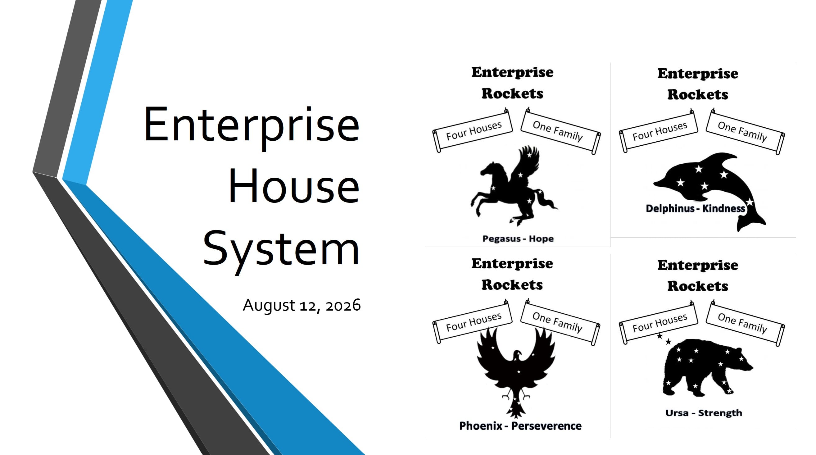 House System, four houses one family.
