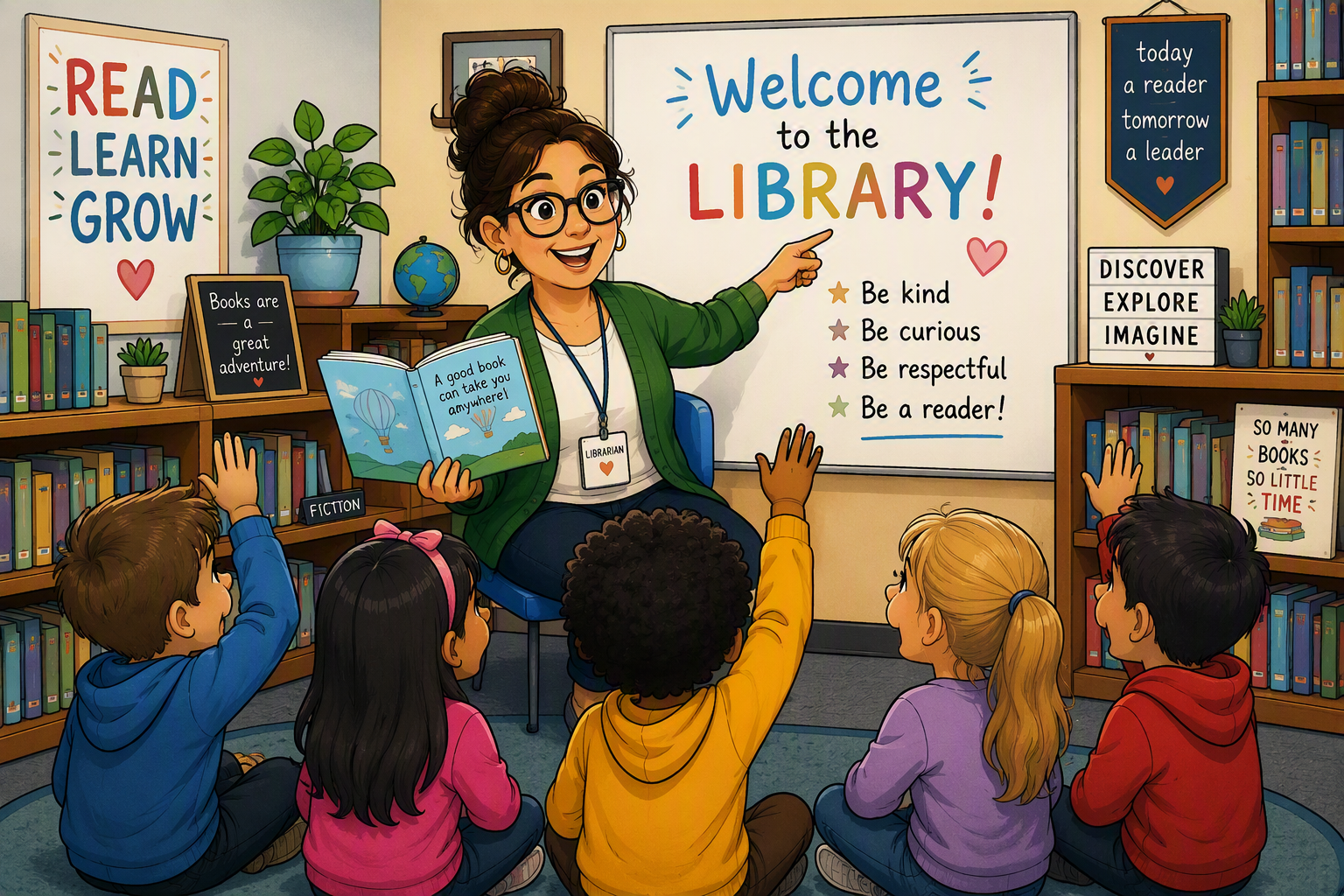Librarian with class